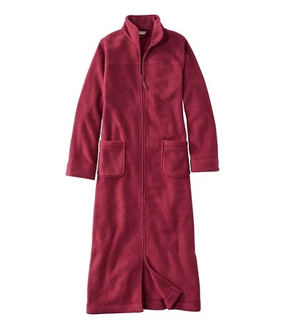 Women's Winter Fleece Robe, Zip-Front