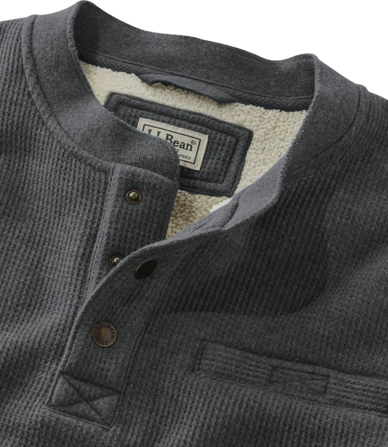 Men's Katahdin Iron Works® Bonded Waffle Fleece Henley