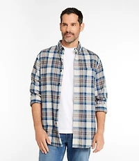 Men's Scotch Plaid Flannel Shirt, Slightly Fitted