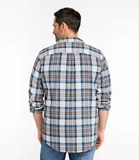 Men's Scotch Plaid Flannel Shirt, Slightly Fitted
