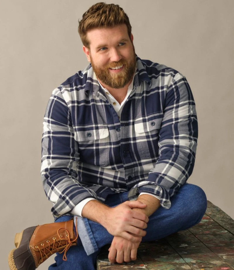 Men's Fleece-Lined Flannel Shirt, Traditional Fit