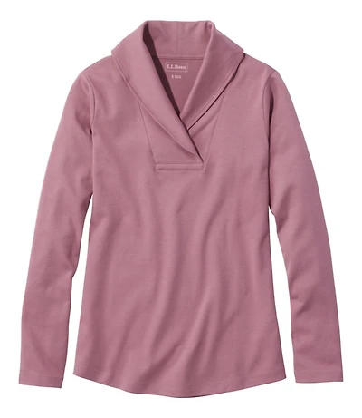 Women's L.L.Bean Pullover, Long-Sleeve Shawl Collar