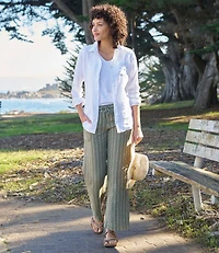Women's Premium Washable Linen Shirt, Tunic