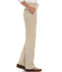 Women's Wrinkle-Free Bayside Pants, High-Rise Hidden Comfort Waist Straight-Leg