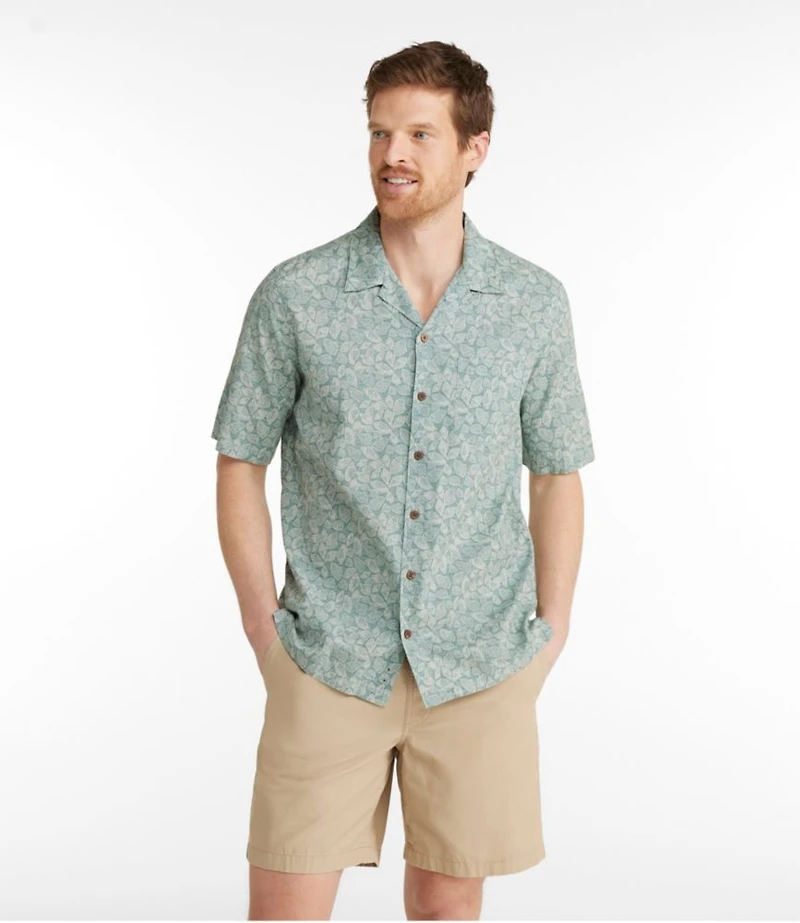 Men's Tropics Shirt, Short-Sleeve Print