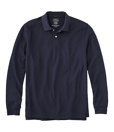 Men's Premium Double L® Polo, Long-Sleeve Without Pocket