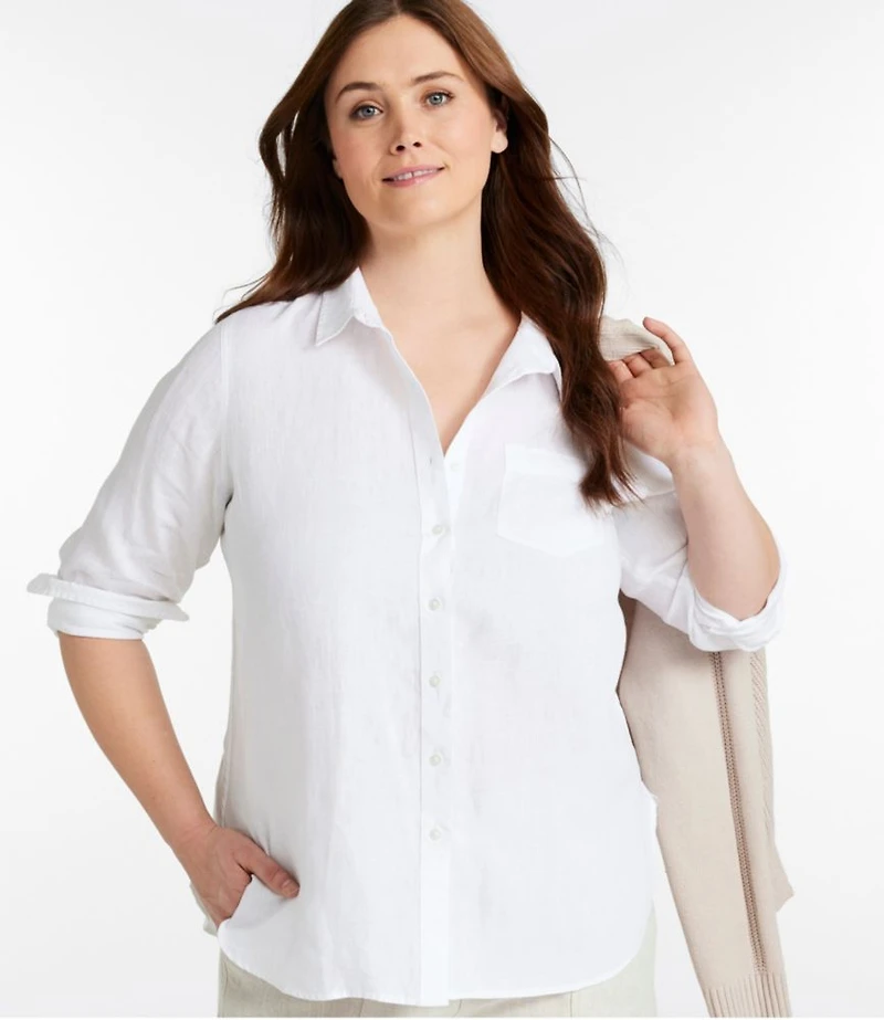 Women's Premium Washable Linen Shirt, Tunic