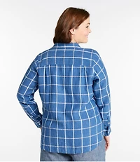Women's Premium Washable Linen Shirt, Tunic Stripe