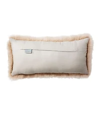 Sheepskin Throw Pillow, 11" x 22"