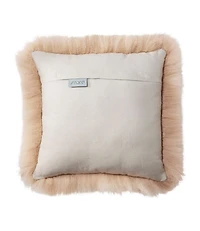 Sheepskin Throw Pillow, 14" x