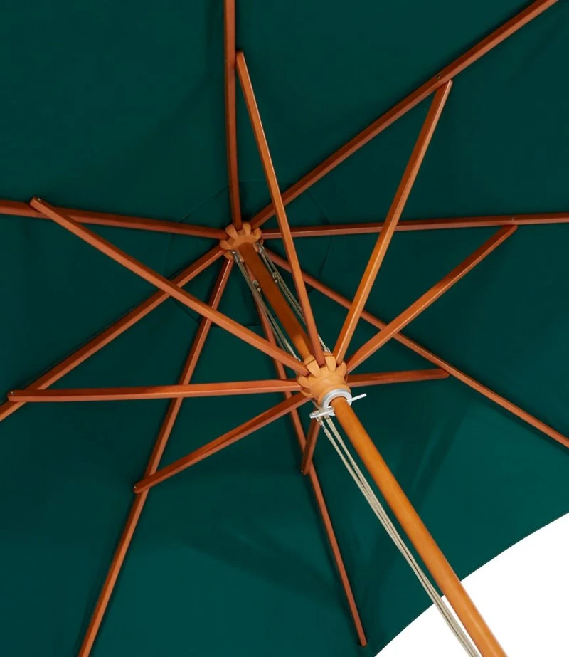 Sunbrella Market Umbrella, Wood