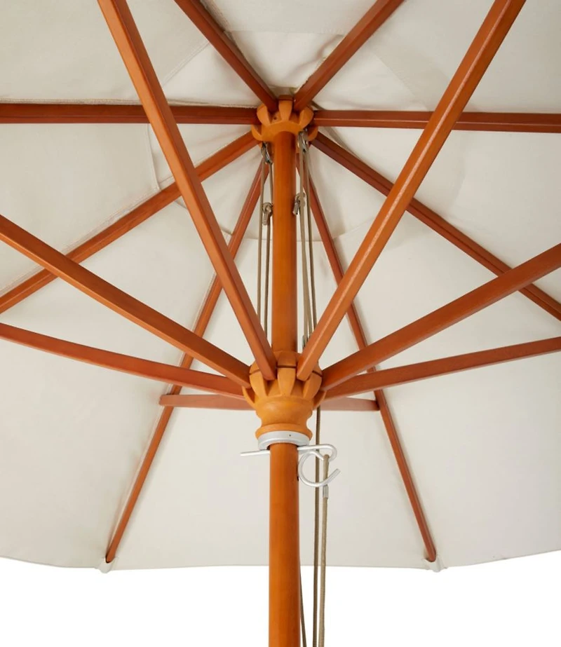 Sunbrella Market Umbrella, Wood