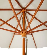 Sunbrella Market Umbrella, Wood