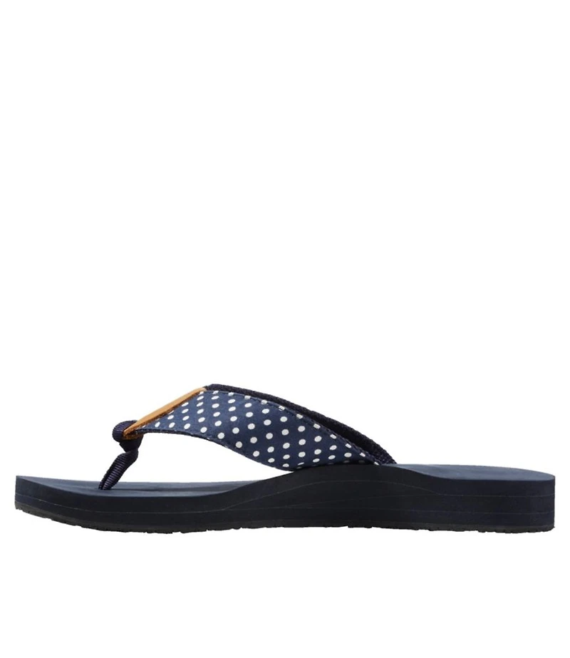Women's Maine Isle Flip-Flops, Woven Print