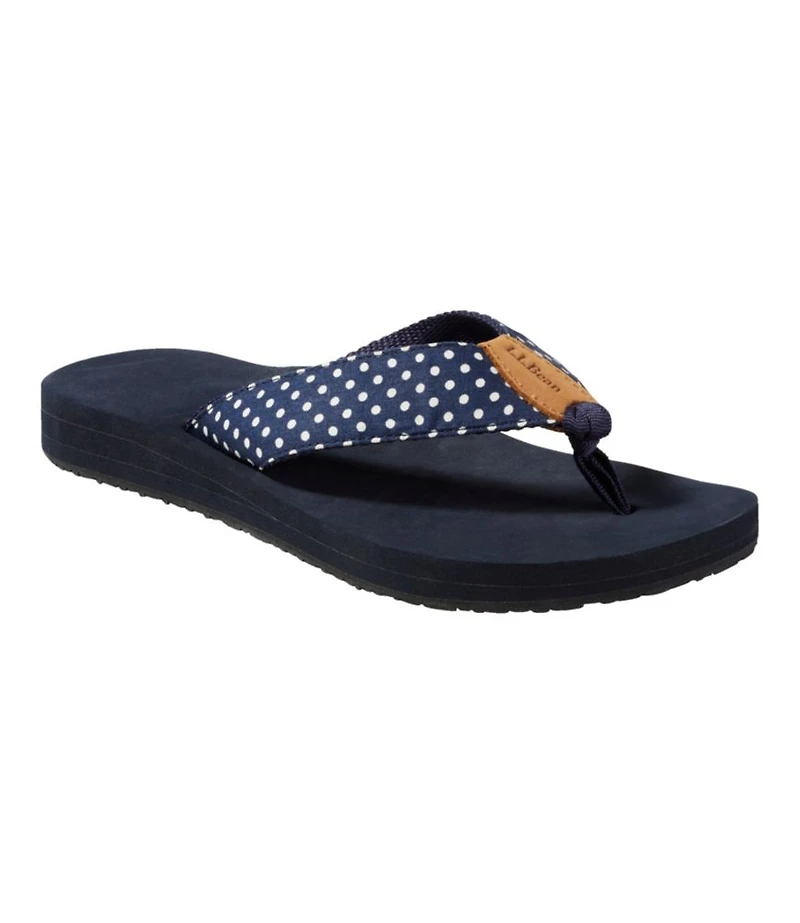 Women's Maine Isle Flip-Flops, Woven Print