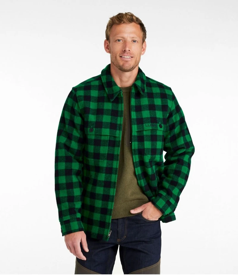 Men's Maine Guide Zip-Front Jac-Shirt, Plaid