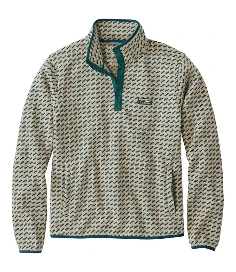 Men's L.L.Bean Sweater Fleece Pullover, Print