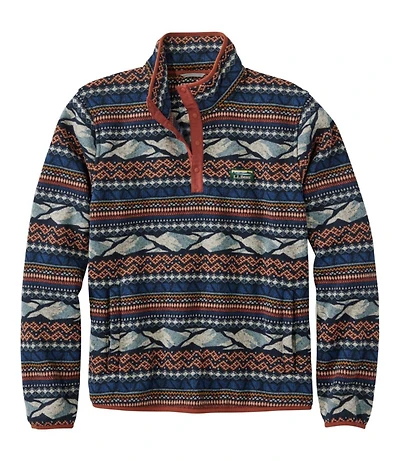 Men's L.L.Bean Sweater Fleece Pullover, Print