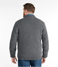 Men's L.L.Bean Classic Ragg Wool Sweater, Full-Zip Flannel-Lined