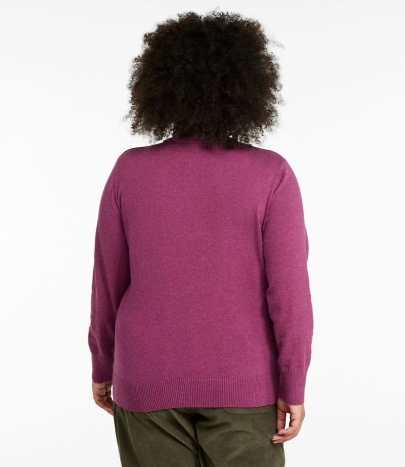 Women's Cotton/Cashmere Sweater, Turtleneck
