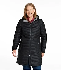 Women's Ultralight 850 Down Hooded Coat, Three-Quarter Length