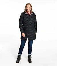 Women's Ultralight 850 Down Hooded Coat, Three-Quarter Length
