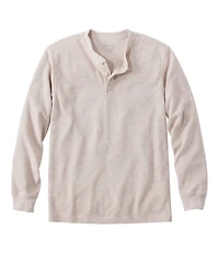 Men's Unshrinkable Mini-Waffle Henley, Long-Sleeve Traditional Fit