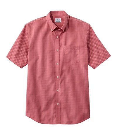 Men's Wrinkle-Free Kennebunk Sport Shirt, Traditional Fit Short-Sleeve Check