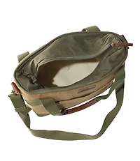 Insulated Waxed-Canvas Tote, Medium