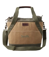 Insulated Waxed-Canvas Tote, Medium
