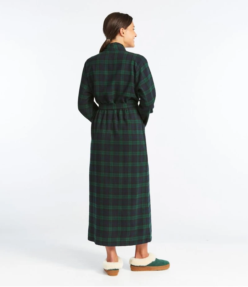 Women's Scotch Plaid Flannel Robe