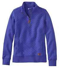 Women's Quilted Quarter-Zip Pullover