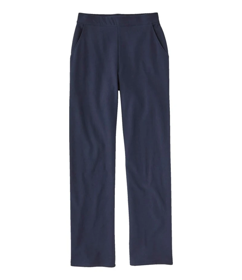 Women's Perfect Fit Pants, Fleece-Backed Straight-Leg