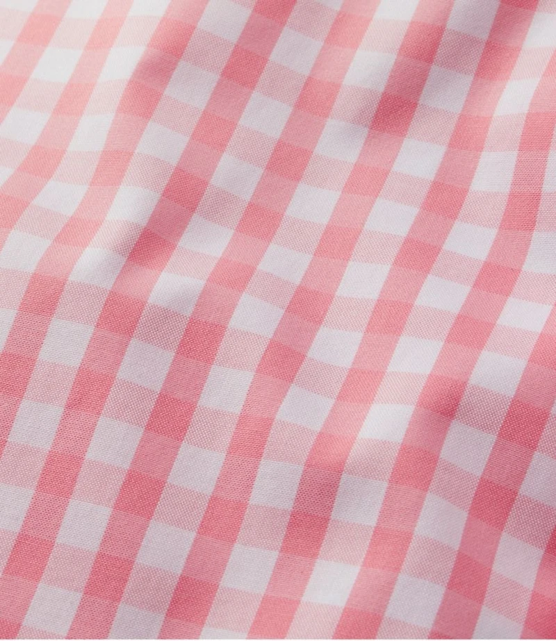 Women's Wrinkle-Free Pinpoint Oxford Shirt, Long-Sleeve Relaxed Fit Plaid
