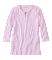 Women's L.L.Bean Tee, Three-Quarter-Sleeve Splitneck Tunic