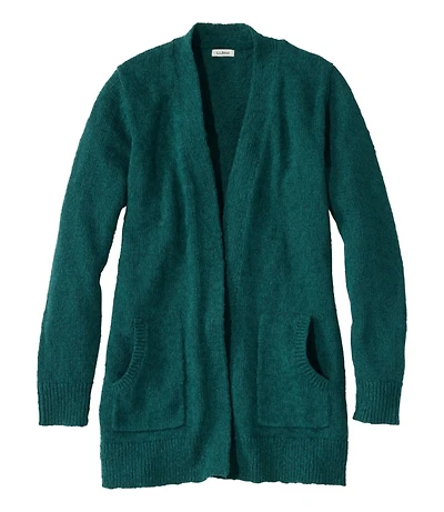 Women's Cotton Ragg Sweater, Open Cardigan