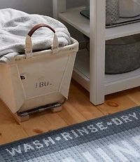 Steele Small Carry Basket With Wood Runners