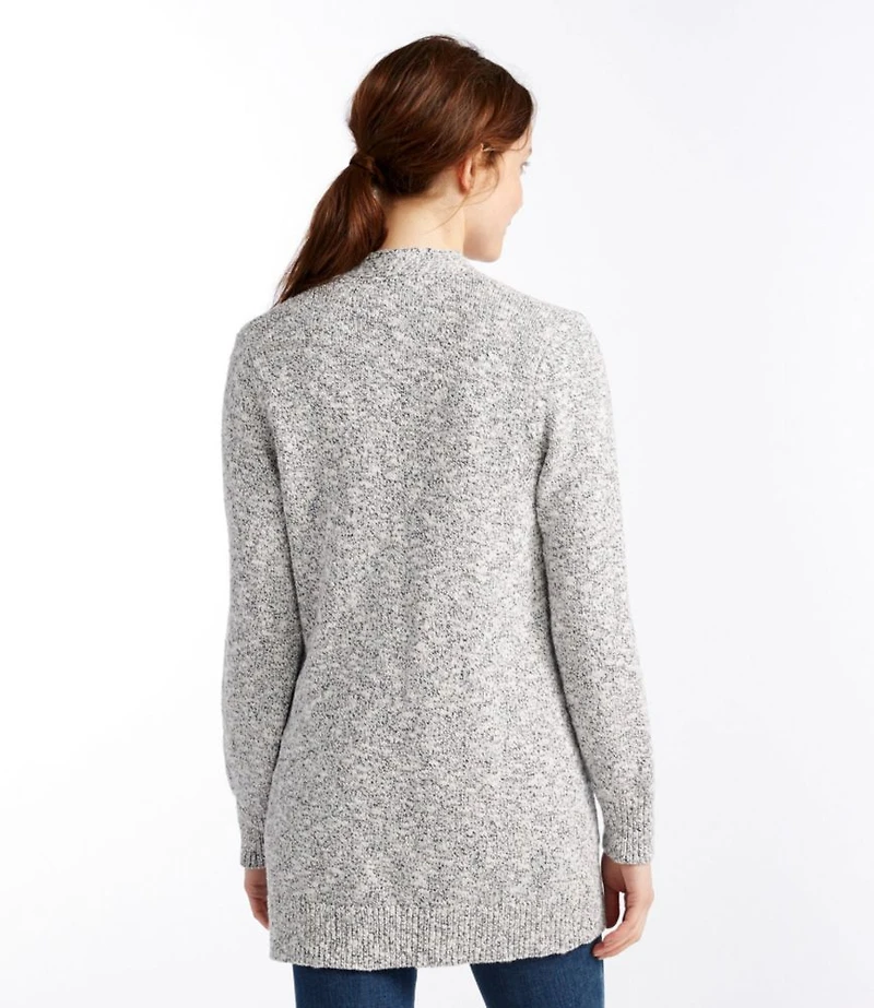 Women's Cotton Ragg Sweater, Open Cardigan
