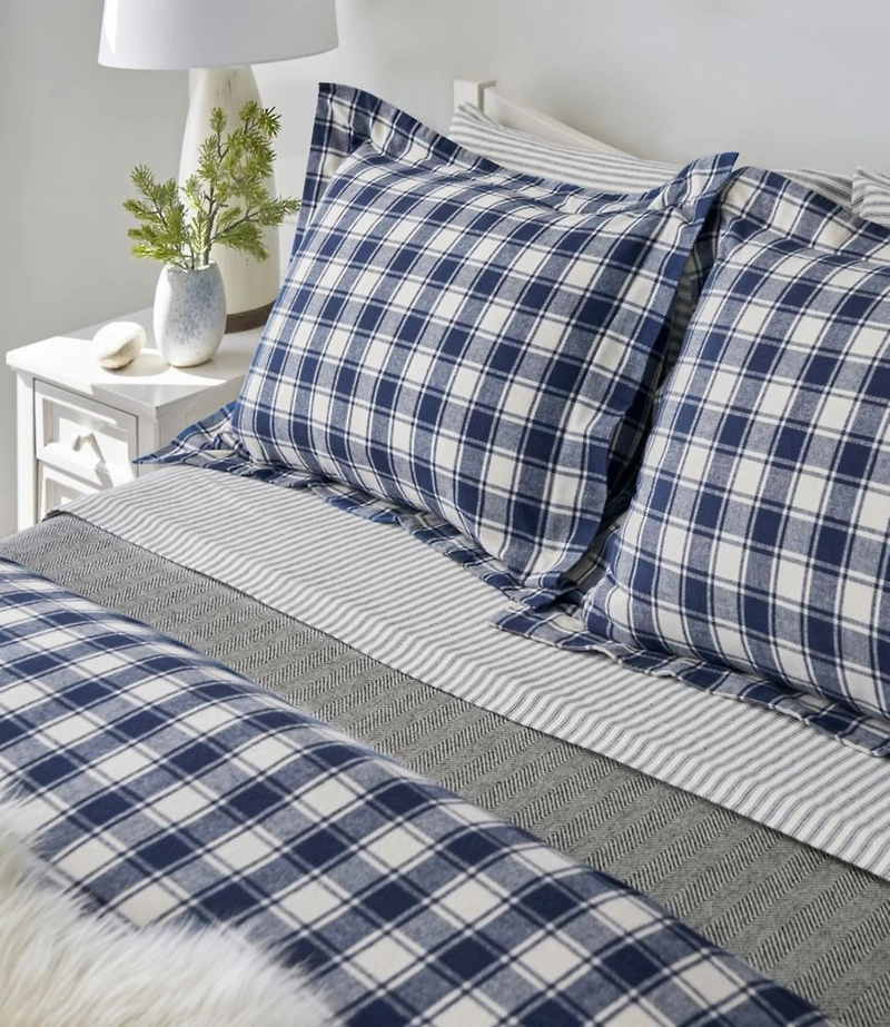 Ultrasoft Comfort Flannel Comforter Cover Collection, Check