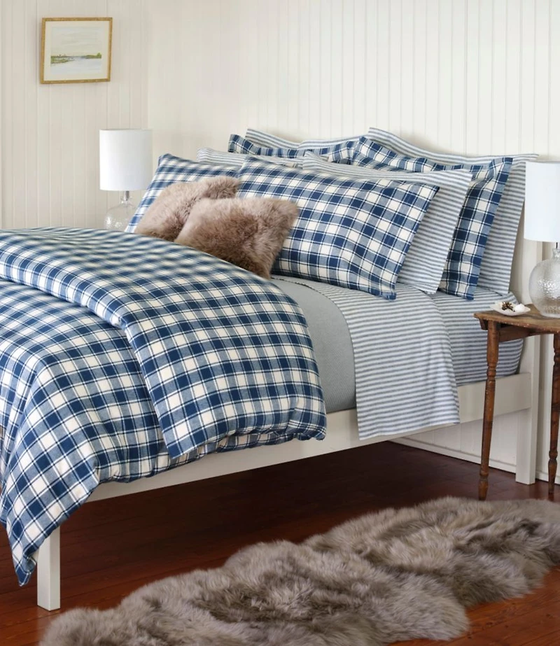 Ultrasoft Comfort Flannel Comforter Cover Collection, Check
