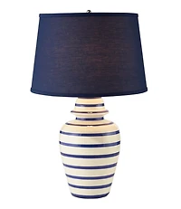 Portland Ceramic Lamp, Stripe