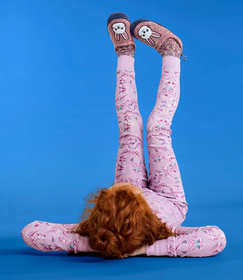 Kids' Sweater Fleece Slippers, Motif