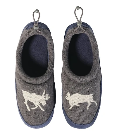 Kids' Sweater Fleece Slippers, Motif