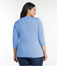Women's L.L.Bean Tee, Three-Quarter-Sleeve Splitneck Tunic
