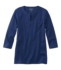 Women's L.L.Bean Tee, Three-Quarter-Sleeve Splitneck Tunic