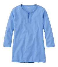Women's L.L.Bean Tee, Three-Quarter-Sleeve Splitneck Tunic