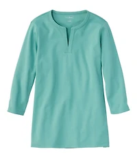 Women's L.L.Bean Tee, Three-Quarter-Sleeve Splitneck Tunic
