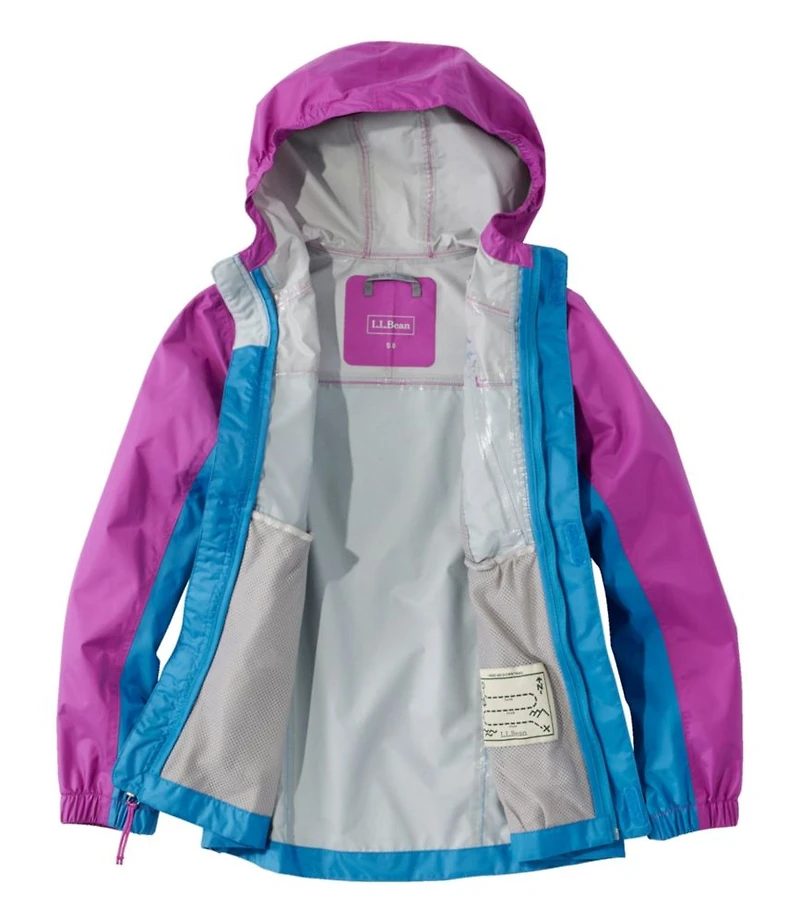 Kids' Trail Model Rain Jacket, Colorblock