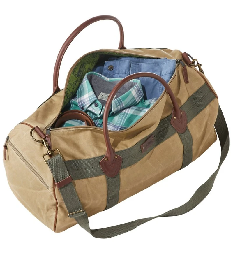 Waxed Canvas Duffle, Medium