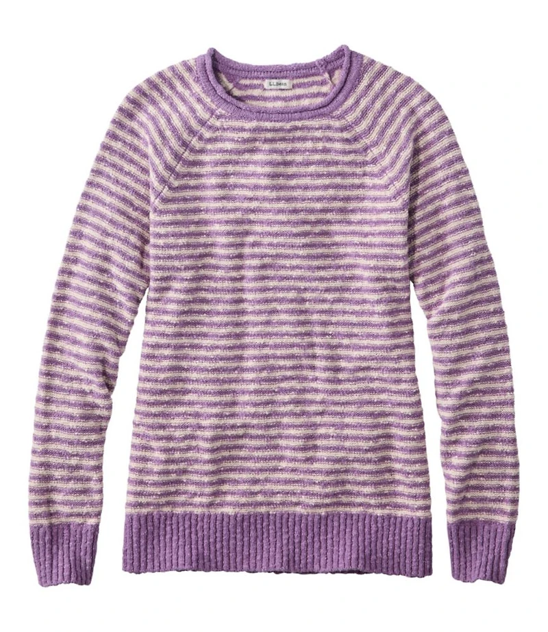 Women's Midweight Cotton Slub Rollneck Pullover Stripe
